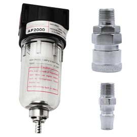 1Pcs Air Filter Regulator, AF2000 Oil and Moisture Filter Compressor Pressure Moisture Water Filter Trap for Compressor and Air Tools
