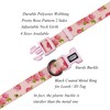 Olahibi Dog Collar Leash Set, Floral Pattern, Polyester Material, Adjustable