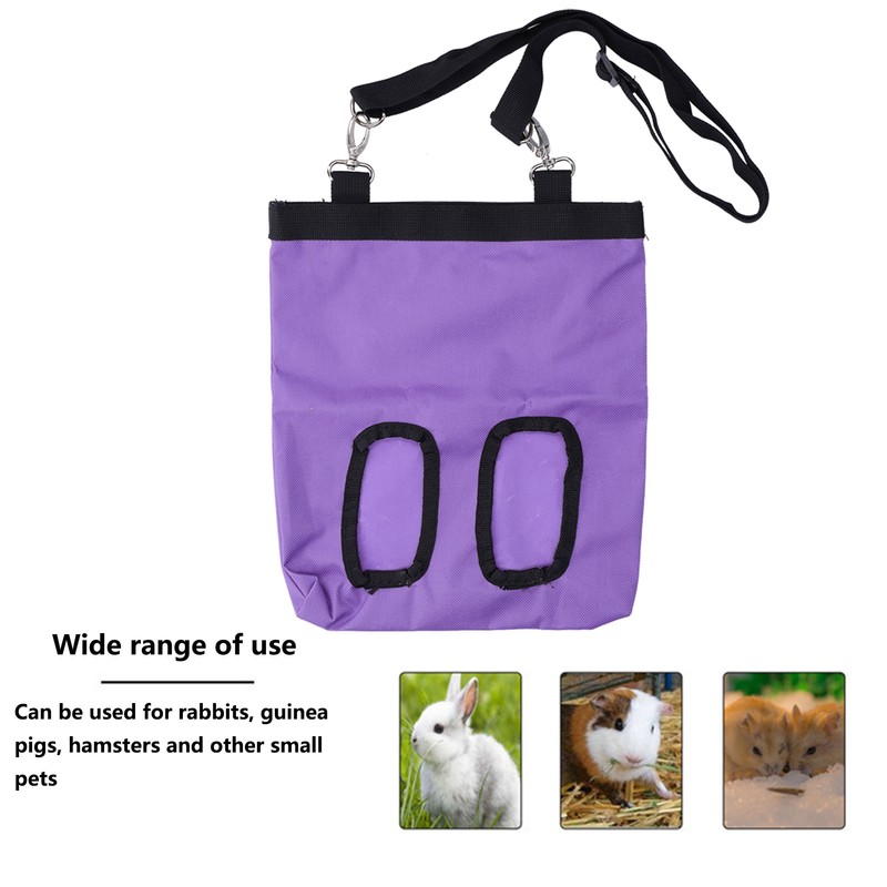 Pet Feeding Bag Oxford Cloth Pig Hay Feeder Storage Hanging