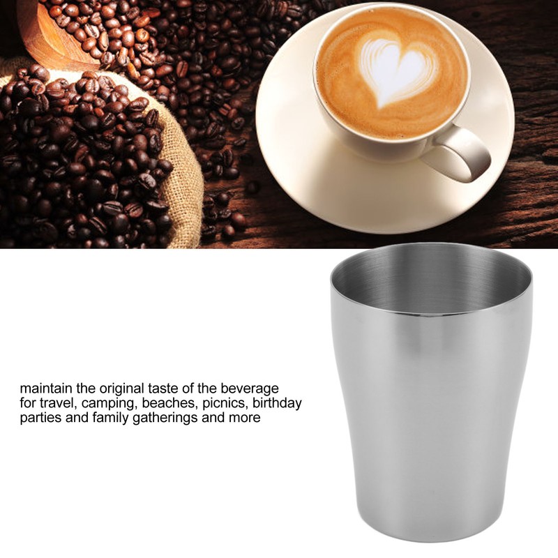 304 Stainless Steel Drinking Cups Hygienic Odorless Stackable Reusable Portable