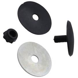 GisWell 46 mm Blanking Plug Decorative Screw Rear Window Wiper for Rear Window Wiper Hyundai i30 Plug, Plastic Glass Stopper Rear Window, for Tailgate Wiper Arm (Black)