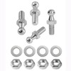 TOOMYAUTO M6 x 10mm Silver Ball Stud Bolts, Pack of