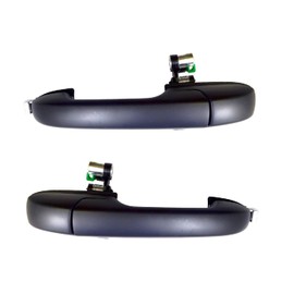 PT Auto Warehouse HO-3701P-RP - Outer Exterior Outside Door Handle, Primed Black - Rear Left/Right Pair
