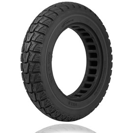 Felixstory 10x2.125 Solid Rubber Tire, 10x2/54-152 Tubeless Tyre for Gotrax G4 GXL V2 Apex Hiboy S2 Pro Ninebot F25 F30 F40 F65 Electric Scooter 10 Inch 50/75-6.1 Front Rear Offroad Replacement Wheels