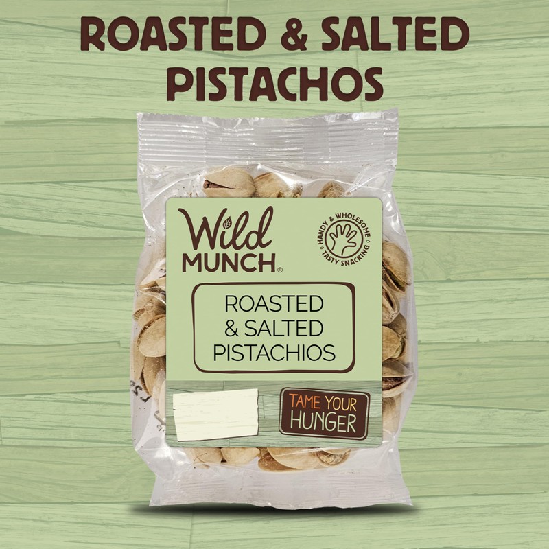 Wild Munch Roasted & Salted Pistachios 125g