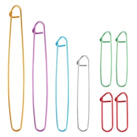 8 PCS Knitting Stitch Holder 6 Size Aluminum Yarn Stitch Holders Stitch Markers for Crocheting Practical Knitting Crochet Tools for Knitting Notions or Crochet