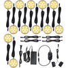 Meigour LED Puck Lights Kit for Under Cabinet Lighting, Rotary