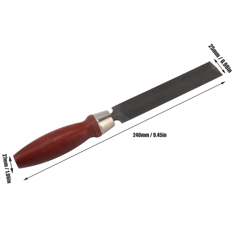 Guitar Nut File Double Edge Metal Blade Rosewood Handle Professional