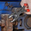 KNIPEX 8201-200SB Twin Grip Slip Joint Pliers, Adjustable Opening Width,
