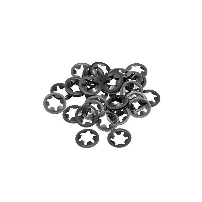 sourcing map Pack of 40 M10 Star Lock Washers 9.2