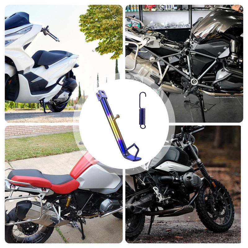 Motorcycle Kickstand,Motorcycle Support Stand Kickstand Accessories | Sturdy Scooter Foot