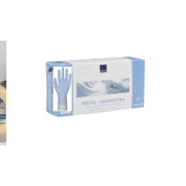 Single Use Briefs Blue L Size 9, Puderfreie, Non-Sterile Nitrile Gloves – Box of 100