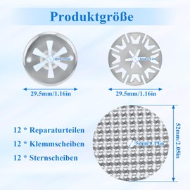12 Sets Hitzeschutzplatte Reparatursatz für Auto, 30mm Klemmscheiben Hitzeschutzblech, 52mm Reparaturbleche, Hitzeschild Befestigungs Reparatursatz, Kompatibel mit VW Skoda 6715468 N90335004