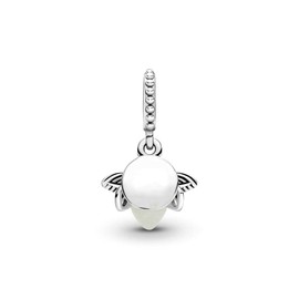 Lkwidi Charm Glow in the Dark Firefly Charm Pendant 925 Sterling Silver Charm Bead Pendant for European Bracelets and Necklaces, Silver