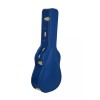 Crossrock Designer Series- Wooden Case for D28 Acoustic Guitar-Vibrant Blue