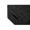 ARPAN Medium Resin Woven Storage Basket Box With Lid &