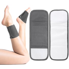 Abeillo Castor Oil Foot Wrap,2Pcs Organic Castor Oil Packs Reusable Castor Oil Packs for Feet Cold Pressed Castor Oil Wrap for Hand Wrist Ankle Pain (Castor Oil Not Included)