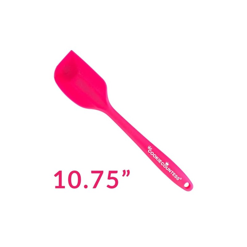 The Cookie Countess Metal Core Silicone Spatula - Pink Large