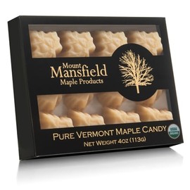 Mount Mansfield Maple Certified Organic Pure Vermont Maple Candy (Quarter Pound)