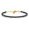 Natural Black Spinel Gemstone Micro Beads Dainty Bracelet Jewelry for