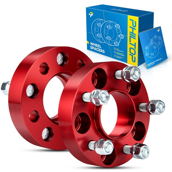 PHILTOP 5x4.5 Wheel Spacers 1.25 inch for Mercury, 2 Pcs