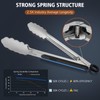 Hotec Stainless Steel Kitchen Tongs Set of 2 - 9"