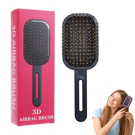 Pneumatic Hair Extensions, Curling Brush, Air Cushion Hair Brush, All-Round Hair Brush, Hair Brush Without Pulling, Ideal for Detangling and Caring for Real Hair Extensions, Shapes