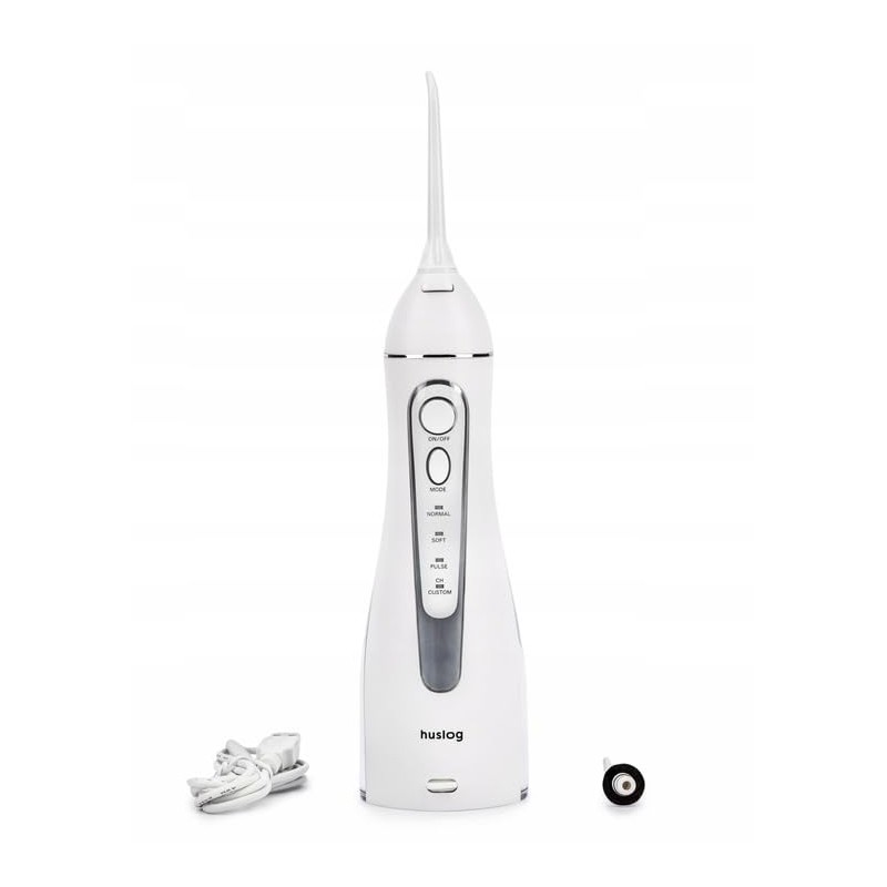 Huslog Wireless Oral Irrigator, Portable Electric Tooth Cleaner with 4