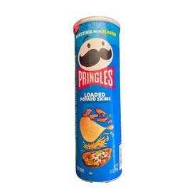Pringles NEW RELEASE PRINGLES LOADED POTATO SKINS FLAVOR POTATO CRISPS CHIPS 5.5 OZ CAN