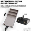 JUMRHFAN Sunglasses Organiser Travel Glasses Case Foldable Multiple Pairs Glasses