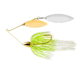 WAR EAGLE We12gw02 1/2 Double Willow Gold Frame (white Chartreuse, Spinnerbait Oz 02 Unisex Adulto, Blanco, 1 2 Oz.