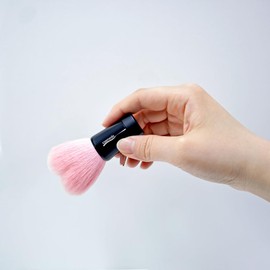 熊野 Brush Cosmetics Hall Heart Shaped Face Wash Brush Size (Large, Total Length 85 mm) Premium Pink Pink/Spearhead Handle Black)