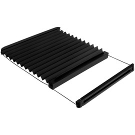 RV Thin Pleated Shade Replacement Compatible with Lippert Prepped Entry Doors/Thin Shade Ready Lippert Entry Door,12” x 21” RV Window Blinds for Camper Travel Trailers | NOVINO