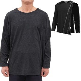 KUMUROETA Post-Surgery Shoulder Recovery T-shirt, Clothes for Fractures, Nursing Care, Loose Clothing, Full Opening on Both Sides, One-touch Button Openings, Open Shoulders, Everyday Wear, Bedride,