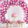 OuMuaMua Pink Balloons Light Pink Balloons Set, 62Pcs Metallic Pink