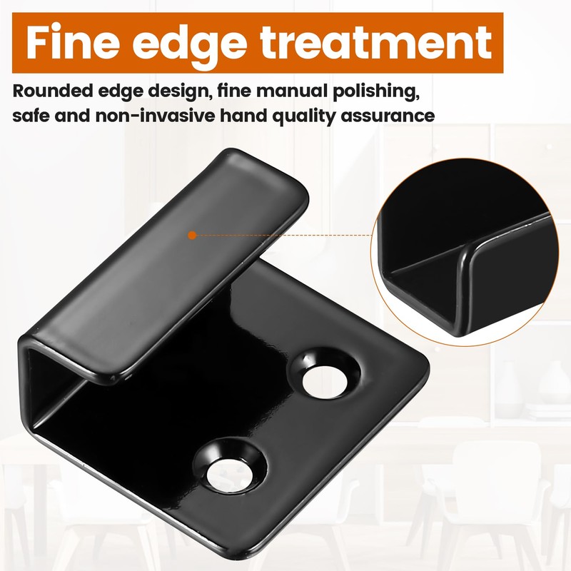 8 Pcs U Shaped Brackets, Heavy-Duty U Brackets Metal Garage