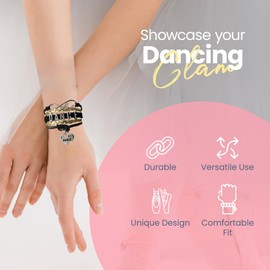 Infinity Collection Dance Bracelet- Girls Dance Jewelry for Dance Recitals, Dancers and Dance Teams, One Size, Zinc