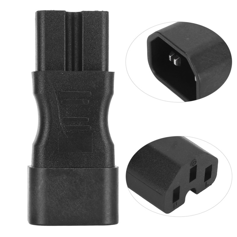 4Pcs IEC320 C14 to IEC320 C15 Power Adapter IEC320 C14
