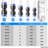 TAILONZ PNEUMATIC 50 pcs Straight Push Connectors Plastic Quick Release