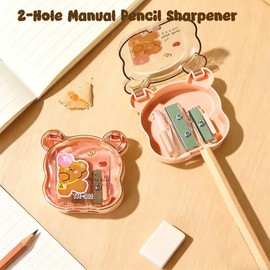 BieFuDan 8 PCS Cute Manual Pencil Sharpeners for No.2/Coloured/Art Pencils