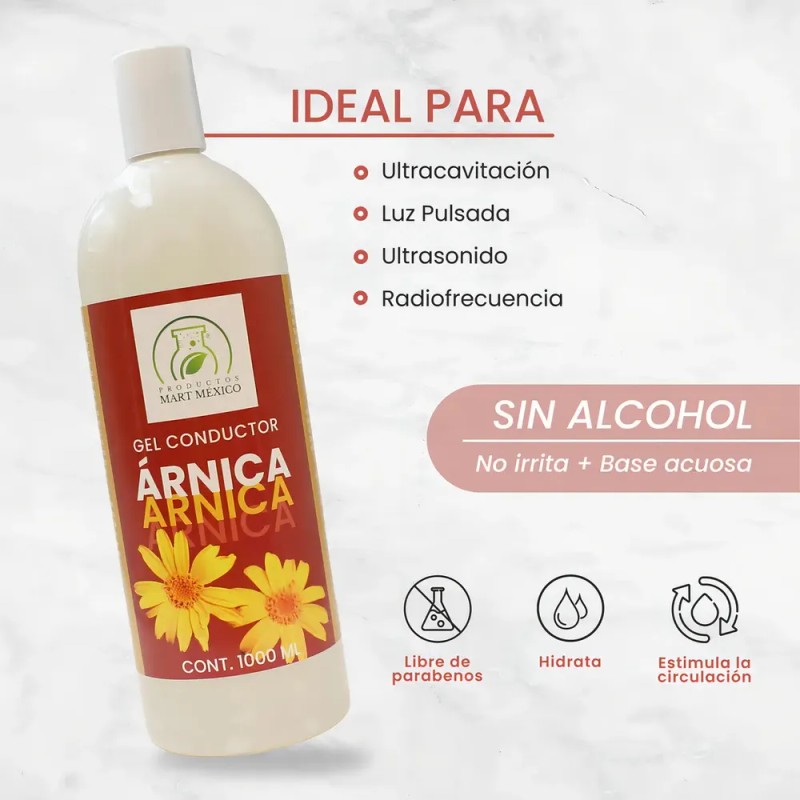 Gel Conductor De Árnica Facial & Corporal Aparatología 1 L