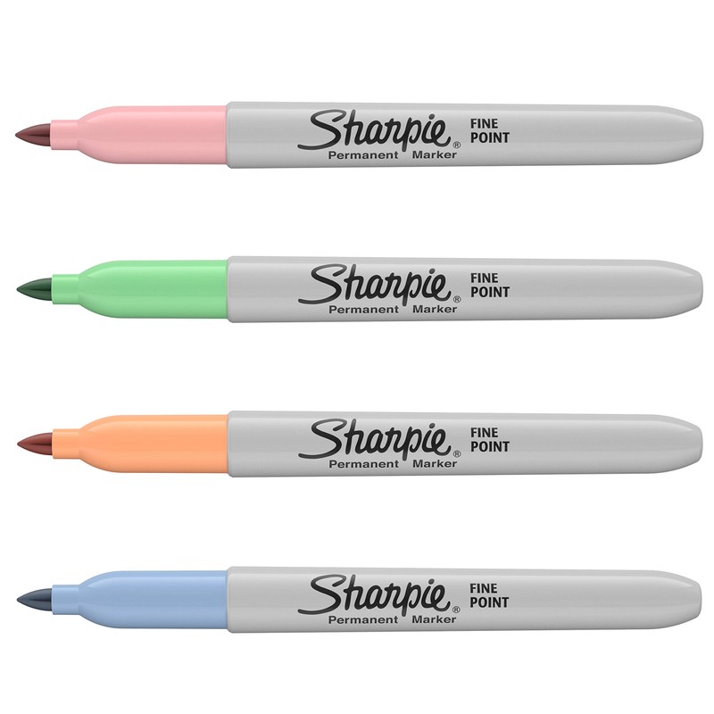 Sharpie Permanent Markers | Fine Point | Pastel Colours |