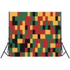 Fmarui 5x3ft African American Backdrop Red Yellow Green Black Symbols