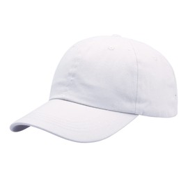 NPQQUAN Original Classic Low Profile Baseball Cap Golf Dad Hat Adjustable Cotton Hats Men Women Unconstructed Plain Cap Color White