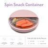 melii Spin Snack Container - BPA-Free, Dishwasher Safe Snack Container