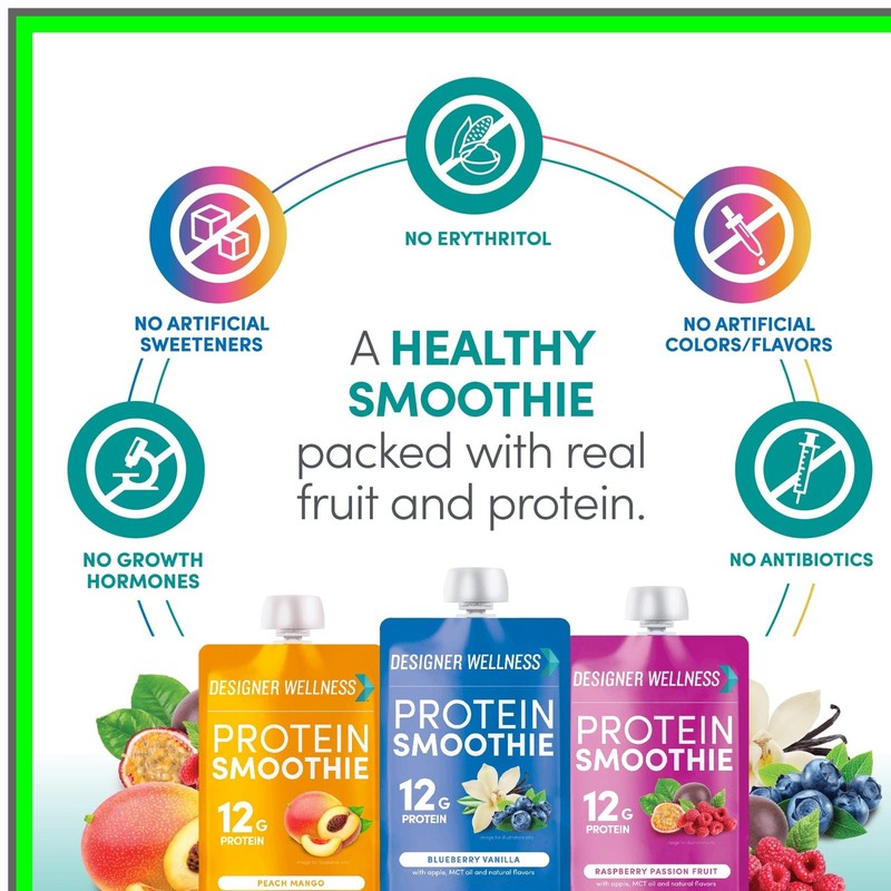 MODAIS Super Fruit Protein Smoothie Blend with 12g Low Carb