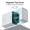 Yottamaster 2 Bay External 3.5 Inch Hard Drive Enclosure Magnetic