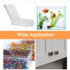sourcing map 4 x Acrylic Hinges 1.8 x 1.5 Inch