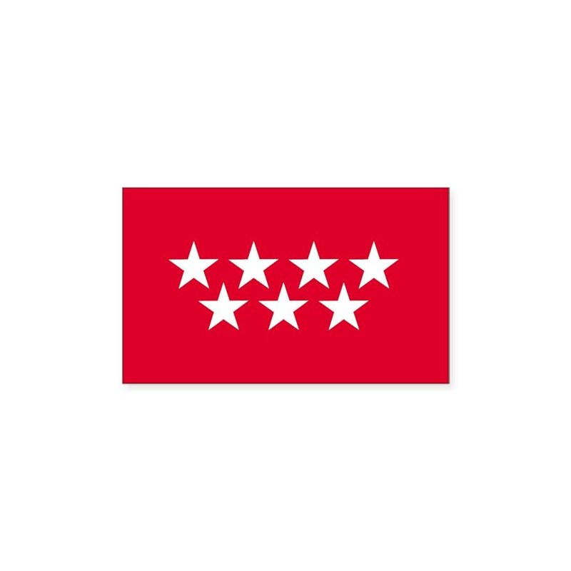 CafePress Madrid Flag Rectangle Sticker Rectangle Bumper Sticker Car Decal