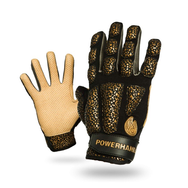 POWERHANDZ Weighted Baseball & Softball Gloves for Strength and Resistance Training - Non Slip, Pure -Grip, Practice Gloves - X-Large - 1.0 lb